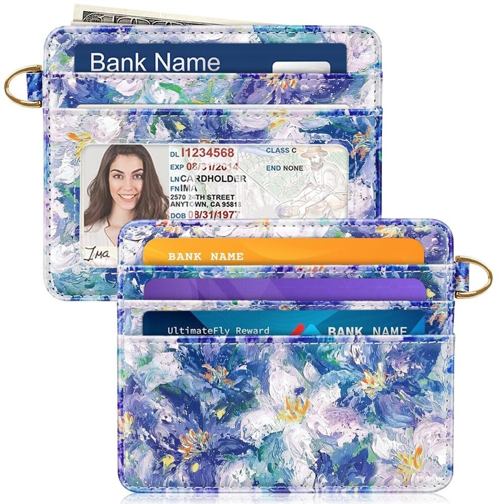 6689 Slim Minimalist Front Pocket RFID Blocking Credit Card Holder Small
